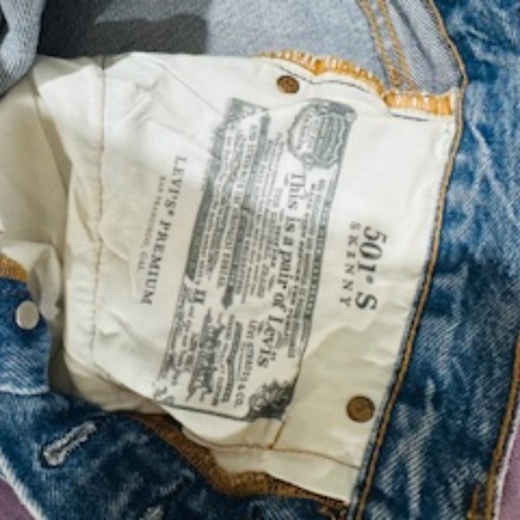 Levi 501 S Jeans original - Picture 2 of 3